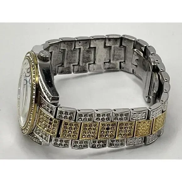 Mens Croton Balliamo 520 Swarovski Crystal Bling Watch Guaranteed Authentic